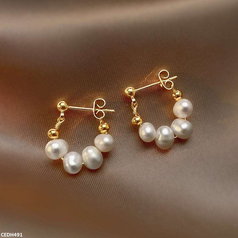 Drop Pearl Earrings
