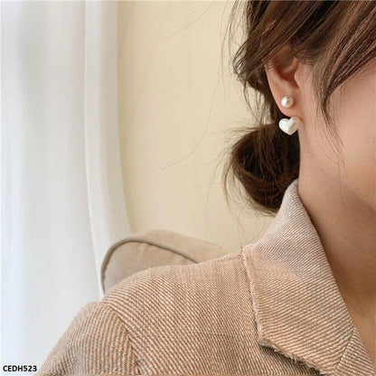 Pearl Heartdrop Earrings