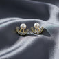 Round Pearl Earrings